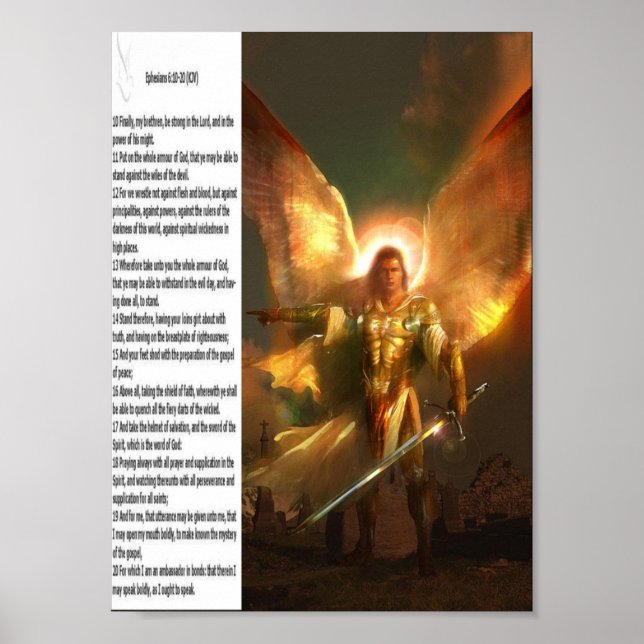 Póster Ephesianos 6:10-20 (Frente)