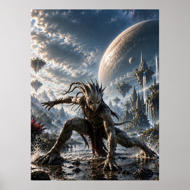 Poster Epic Cosmic Guardian in a Fantasy World (Frente)