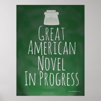 Póster Epic Motto, Autor do Novelista excelente Americano