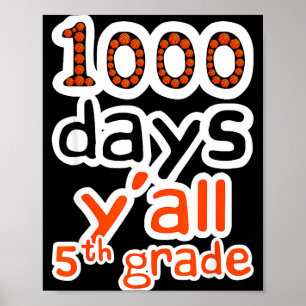 Poster Épico 1000 Dias Dia Escola de Basquete 1000º Vós