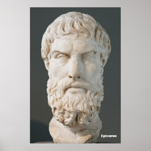 Poster Epicurus / Filósofo Grego /