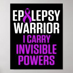 Poster Epilepsia Carregar de consciência Extrovertido pel