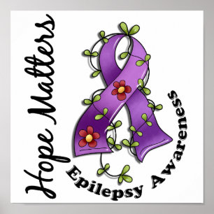 Poster Epilepsia das matérias da esperança da fita 4 da