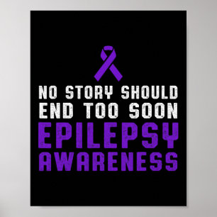 Poster Epilepsia Diversão de Consciência Superação do Gue