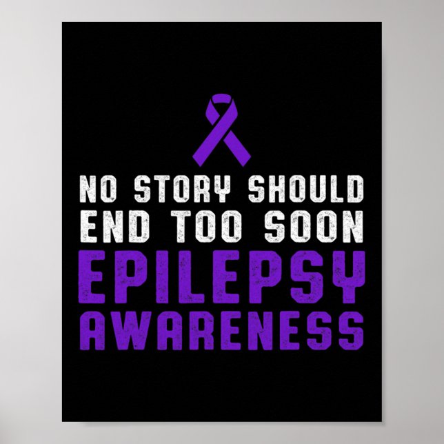 Poster Epilepsia Diversão de Consciência Superação do Gue (Frente)