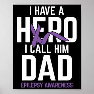 Poster Epilepsia Epilepsia Pai Herói Sensibilização Epile