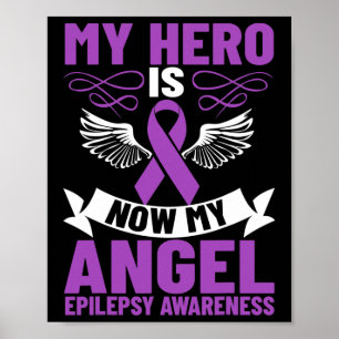 Poster Epilepsia Fita Meu Herói Agora É Meu Anjo Epilepsi