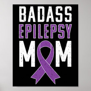 Poster Epilepsia Má Epilepsia Mãe Fita Roxa