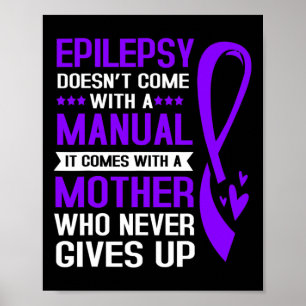 Poster Epilepsia Mãe A Epilepsia Não Vem Com Um Manual
