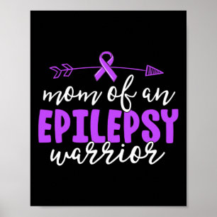 Poster Epilepsia Mãe Cabeça Roxa Sensibilização Mãe