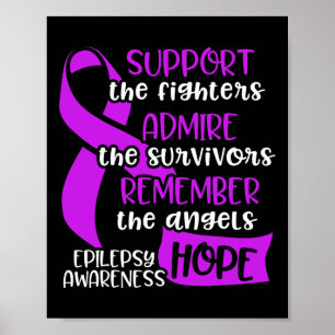 Poster Epilepsia Sensibilização Admire Sobrevivente do Gu