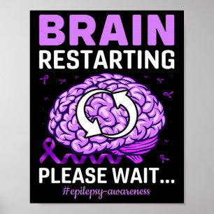 Poster Epilepsia Sensibilização Cérebro Engraçado Reiníci