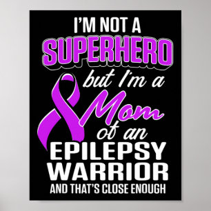 Poster Epilepsia Sensibilização Mãe Superfície Guerreira