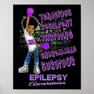 Poster Epilepsia Sensibilização Melanina Mulheres Negras 