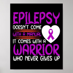 Poster Epilepsia Um Guerreiro Que Nunca Desiste De Um Rib