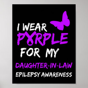 Poster Epilepsia Uso Roxo Para Minha Nora Ribb