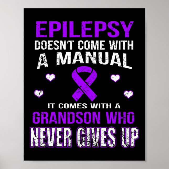 Poster Epilepsia Vem Com Um Avô Que Nunca Desiste (Frente)