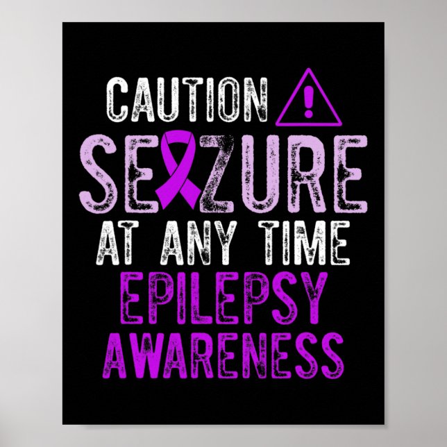 Poster Epilepsy Awareness Epileptic Warrior Survivor 5  (Frente)