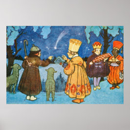 Poster Epiphany Three Kings from the East by Zdenek Guth 