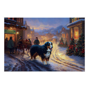 Póster Época Festiva de Natal das Montanhas de Berna