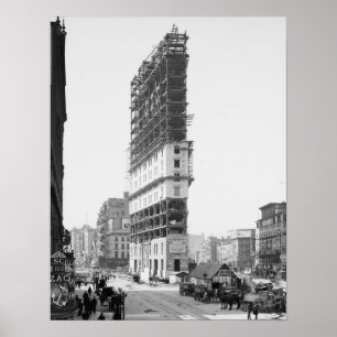 Póster Épocas que constroem sob a construção, New York