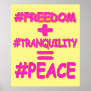 Poster "EQUAÇÃO DE PAZ" Design. Comprar Agora