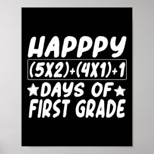 Poster Equação Matemática Feliz 100 Dias De Escola Ki