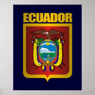 Póster "Equador Dourado"