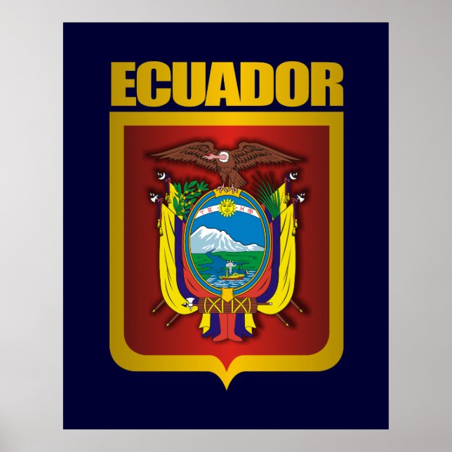 Póster "Equador Dourado" (Frente)
