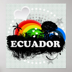 Póster Equador frutado bonito