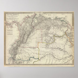 Póster Equador, Granada, Venezuela, Brasil, Guayana