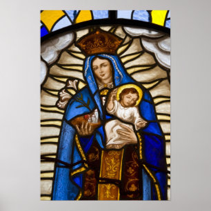 Poster Equador, Quito. Estátua da Virgem Alada