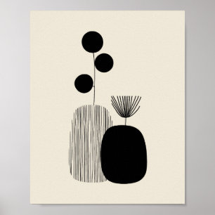 Poster Equilíbrio Botânico – Ilustração de Vaso Minimalis