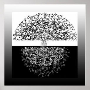 Póster Equilíbrio de Árvore da Vida