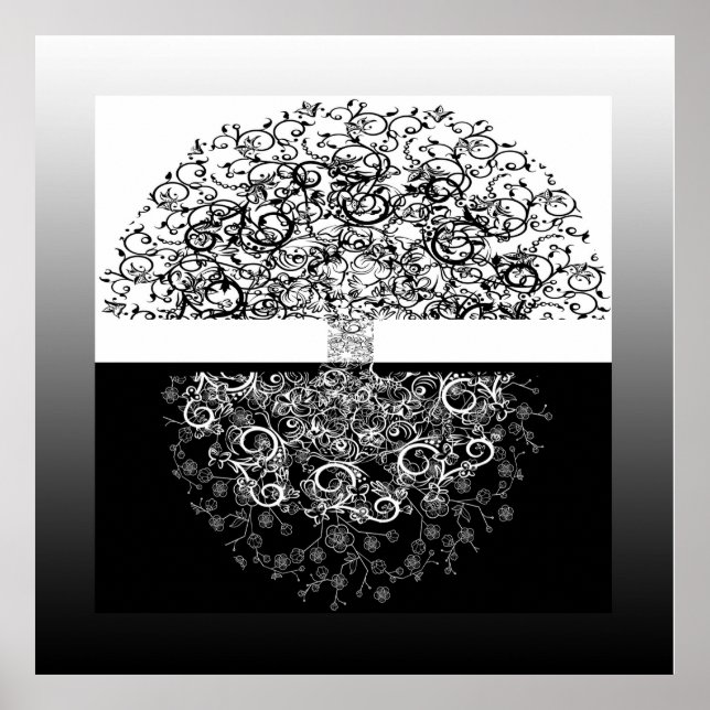 Póster Equilíbrio de Árvore da Vida (Frente)