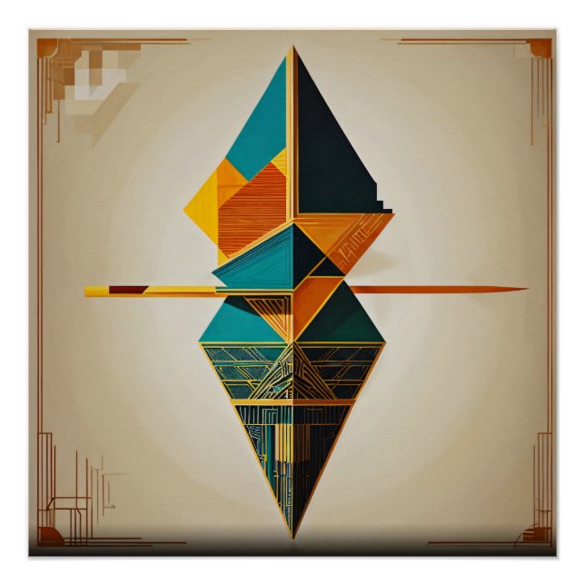 Póster Equilíbrio Geométrico (Frente)