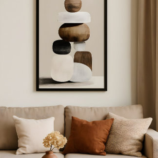 Poster Equilíbrio Zen Moderno