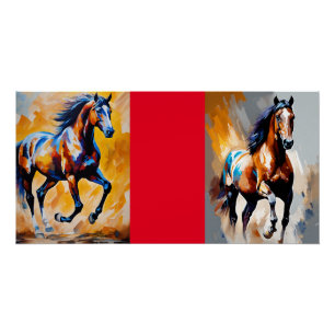 Póster "Equine Ace: O Cavalo Mais Vestido"