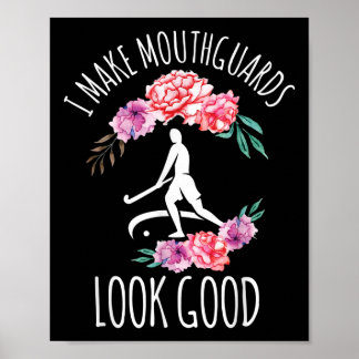 Poster Equipamento de Hóquei de Campo Engraçado Para Mulh
