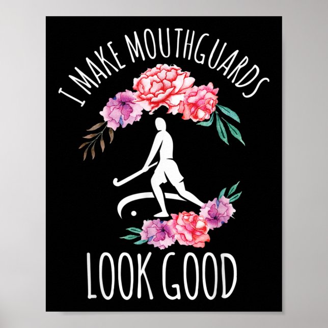 Poster Equipamento de Hóquei de Campo Engraçado Para Mulh (Frente)