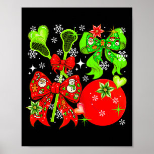 Poster Equipamento de Lacrosse Natal Equipe de Jogador Co