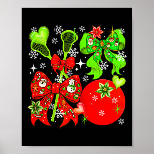 Poster Equipamento de Lacrosse Natal Equipe de Jogador Co