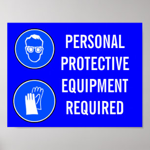 POSTER EQUIPAMENTO DE PROTECÇÃO PESSOAL EXIGIDO