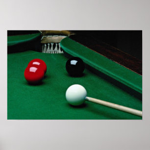 Poster Equipamento de snooker
