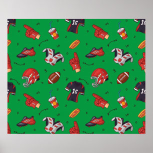 Poster Equipamento desportivo de futebol, Comida e bebida