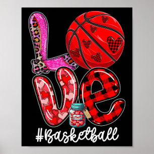 Poster Equipamento Love Bysketbyll Jogador Equipe Dia dos