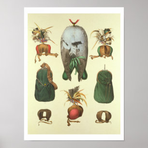 Póster Equipamento para a falcoaria, 'de Traite de