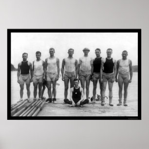 Póster Equipe 1915 do enfileiramento da universidade de