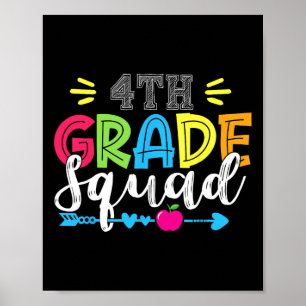 Poster Equipe 4ª Série Esquadrão Ck Para Escola Professor