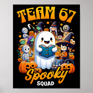 Poster Equipe 67 Esquadrão Assustador Divertido Seis Sete